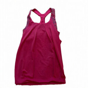 Ivivva by lululemon pink tank top with built in bra size 12 youth